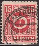 Austria 1946 Escudo Armas 15 G Rojo Scott 4N09